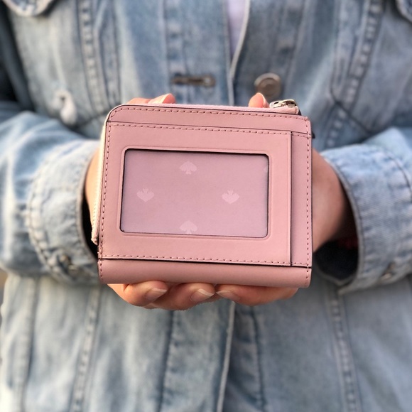 🎁Kate Spade Floral Pup Small l-zip Bifold wallet - Picture 2 of 4